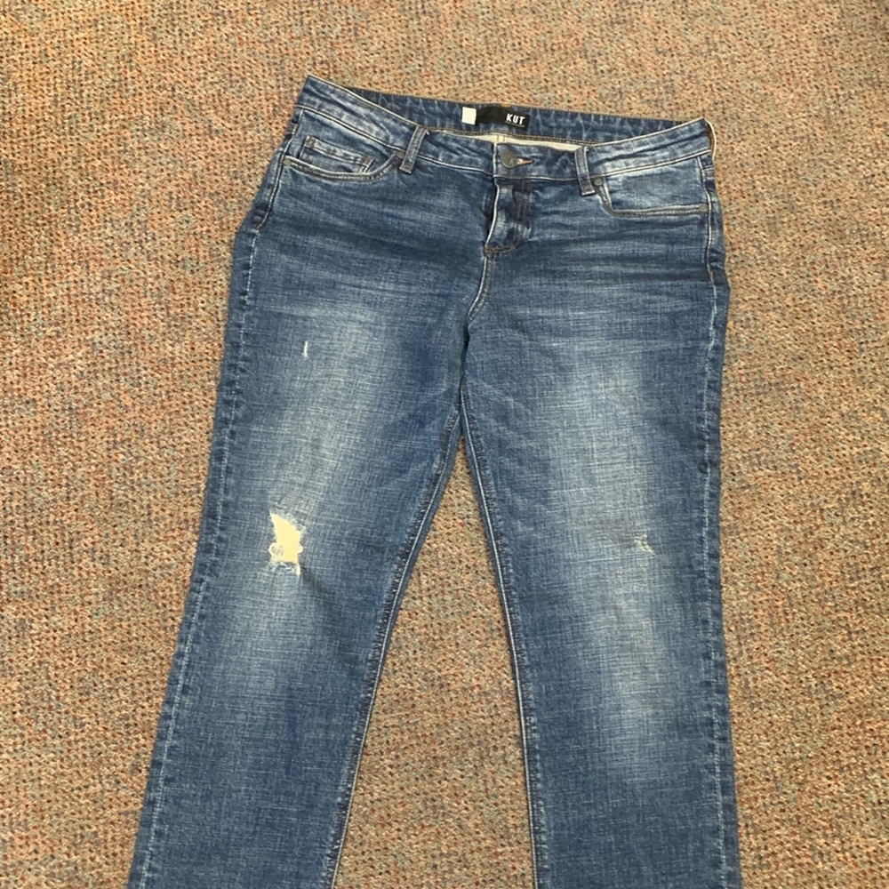 Kut from the Kloth women’s size 12 jeans distressed